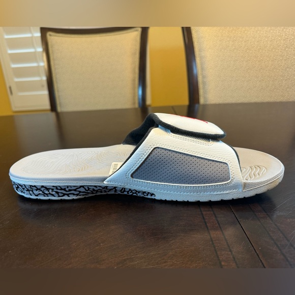 New Nike Air Jordan Hydro 3 White Cement Slides Sandals - Picture 8 of 13